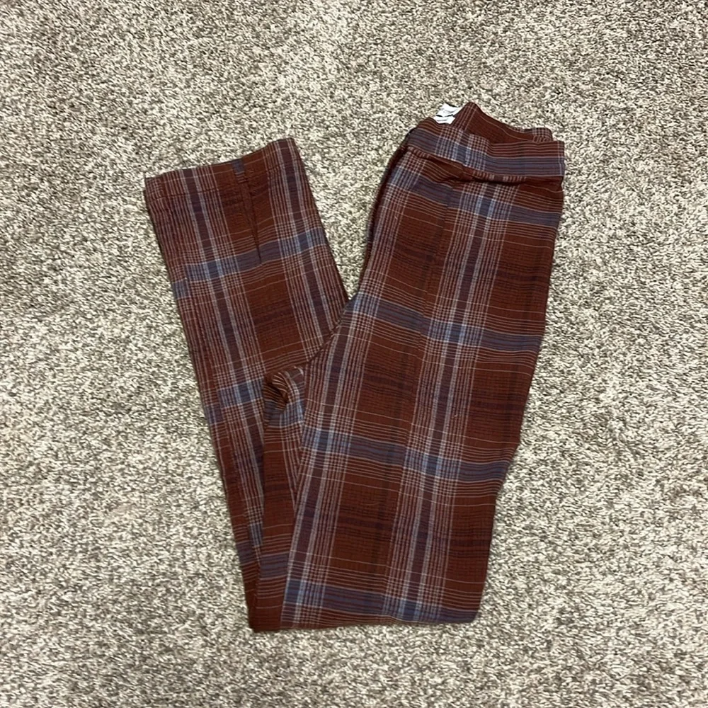 Urban Outfitters Plaid striped pants size 4. Petite. - Picture 5 of 7
